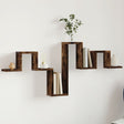Vidaxl wandschap 104,5x10x43 cm bewerkt hout gerookt eikenkleurig