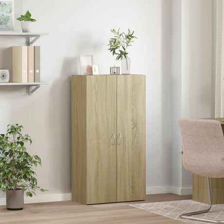 Vidaxl archiefkast 60x32x115 cm bewerkt hout sonoma eikenkleurig
