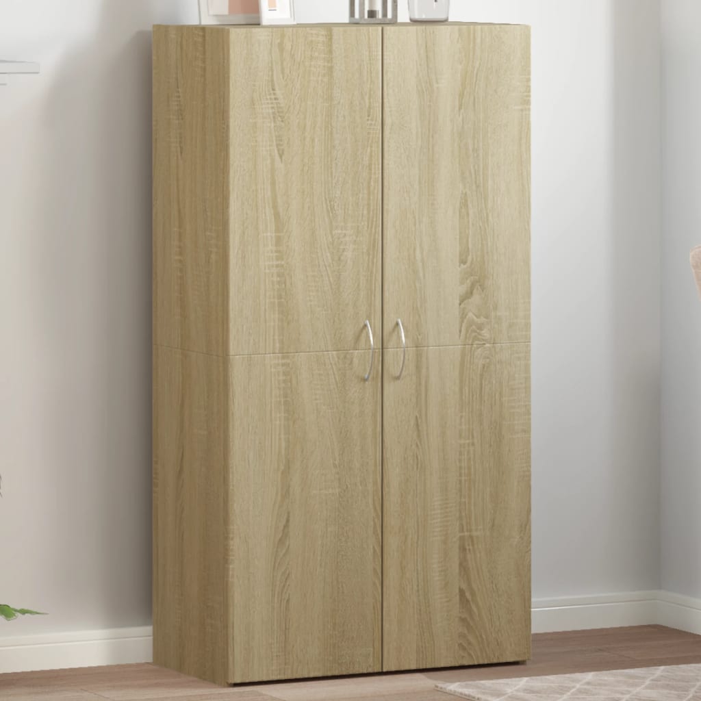 Vidaxl archiefkast 60x32x115 cm bewerkt hout sonoma eikenkleurig