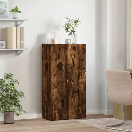 Vidaxl archiefkast 60x32x115 cm bewerkt hout gerookt eikenkleurig