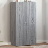 Vidaxl archiefkast 60x32x115 cm bewerkt hout grijs sonoma eikenkleurig