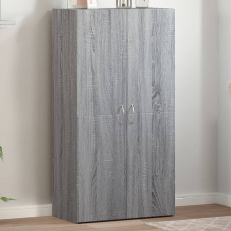 Vidaxl archiefkast 60x32x115 cm bewerkt hout grijs sonoma eikenkleurig