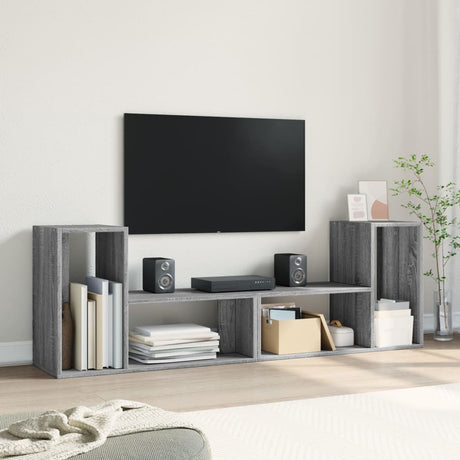 Vidaxl tv-meubelen 2 st 75x30x50 cm bewerkt hout grijs sonoma eiken