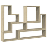 Vidaxl wandschap 96x12x64 cm bewerkt hout sonoma eikenkleurig