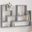 Vidaxl wandschap 96x12x64 cm bewerkt hout grijs sonoma eikenkleurig