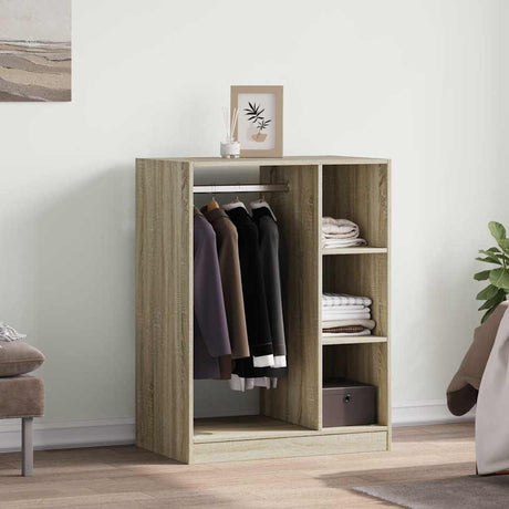 Vidaxxl Kleiderschrank 77x48x102 cm Holzwerkstoff Sonoma-Eiche farbig