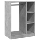 Vidaxxl Kleiderschrank 77x48x102 cm Holzwerkstoff betongrau