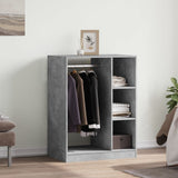 Vidaxxl Kleiderschrank 77x48x102 cm Holzwerkstoff betongrau