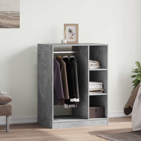 Vidaxxl Kleiderschrank 77x48x102 cm Holzwerkstoff betongrau