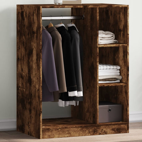 Vidaxx Kleiderschrank 77x48x102 cm verarbeitetes Holz, geräucherte Eiche