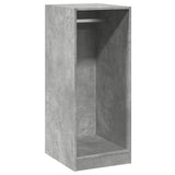 Vidaxxl Kleiderschrank 48x41x102 cm Holzwerkstoff Betongrau