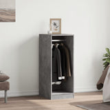 Vidaxxl Kleiderschrank 48x41x102 cm Holzwerkstoff Betongrau