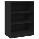 VidaXL Kleiderschrank 77x48x102 cm, fertiges Holz, schwarz