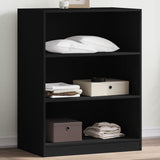VidaXL Kleiderschrank 77x48x102 cm, fertiges Holz, schwarz