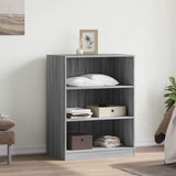 VidaXL Kleiderschrank 77 x 48 x 102 cm, Holzwerkstoff, Sonoma-Eiche, grau