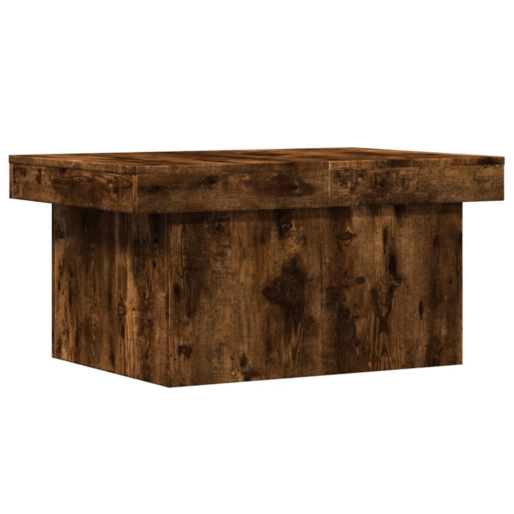 Vidaxl salontafel 80x55x40 cm bewerkt hout gerookt eikenkleurig