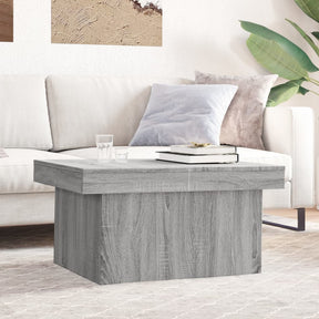 Vidaxl salontafel 80x55x40 cm bewerkt hout grijs sonoma eikenkleurig