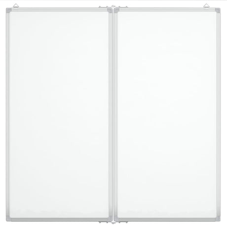 Vidaxx magnetisches faltbares Whiteboard 80x80x1,7 cm Aluminium