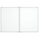 Vidaxx magnetisches faltbares Whiteboard 100x80x1,7 cm Aluminium