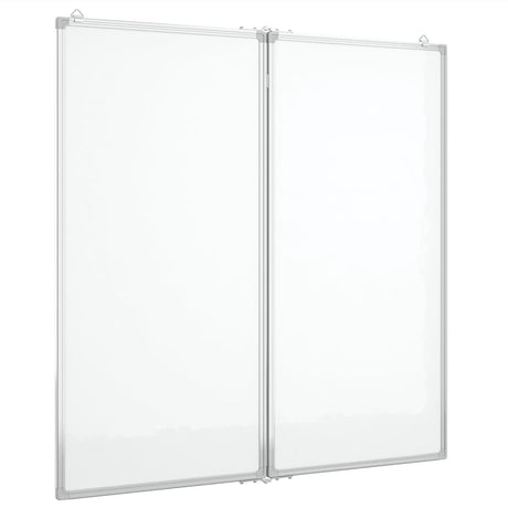 Vidaxx magnetisches faltbares Whiteboard 100x100x1,7 cm Aluminium