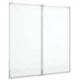 Vidaxx magnetisches faltbares Whiteboard 100x100x1,7 cm Aluminium