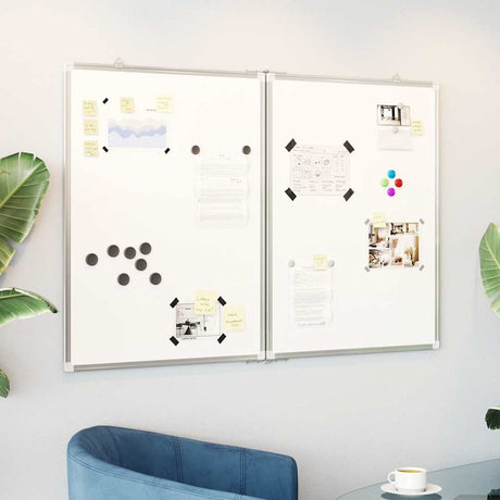Vidaxx magnetisches faltbares Whiteboard 120x80x1,7 cm Aluminium