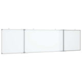 Vidaxx magnetisches faltbares Whiteboard 160x40x1,7 cm Aluminium