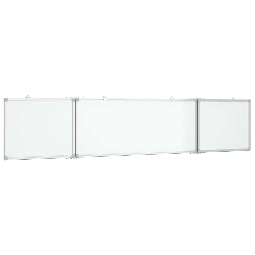 Vidaxx magnetisches faltbares Whiteboard 200x40x1,7 cm Aluminium