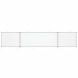 Vidaxx magnetisches faltbares Whiteboard 200x40x1,7 cm Aluminium