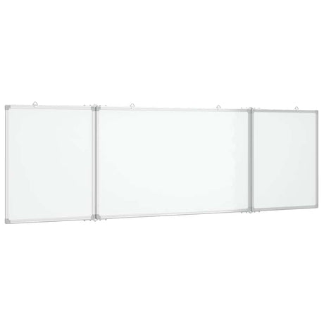 Vidaxx magnetisches faltbares Whiteboard 160x50x1,7 cm Aluminium