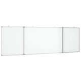 VidaXL Magnetisches faltbares Whiteboard 160x50x1,7 cm Aluminium