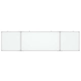 Vidaxx magnetisches faltbares Whiteboard 200x50x1,7 cm Aluminium