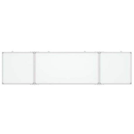 Vidaxx magnetisches faltbares Whiteboard 200x50x1,7 cm Aluminium