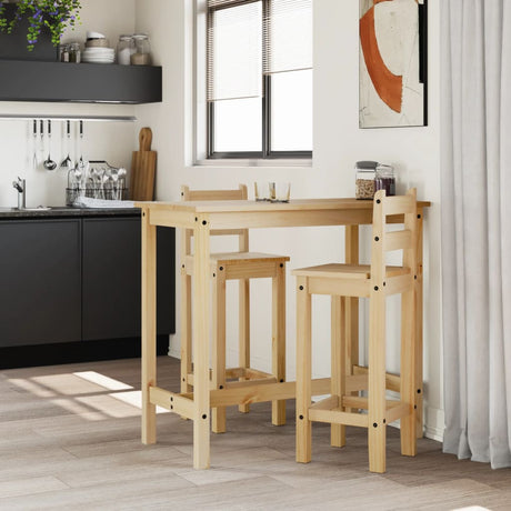 Vidaxl 3-delige barset massief grenenhout