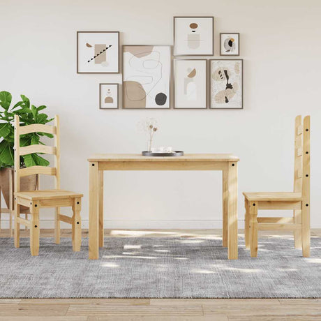 Vidaxl eettafel panama 112x60x75 cm massief grenenhout