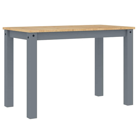 Vidaxl eettafel panama 112x60x75 cm massief grenenhout grijs