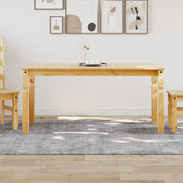 Vidaxl eettafel corona 160x80x75 cm massief grenenhout