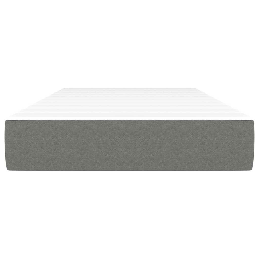 Vidaxl pocketveringmatras medium 120x190x20 cm stof donkergrijs