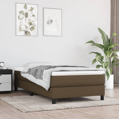 Vidaxl pocketveringmatras medium 120x190x20 cm stof donkerbruin