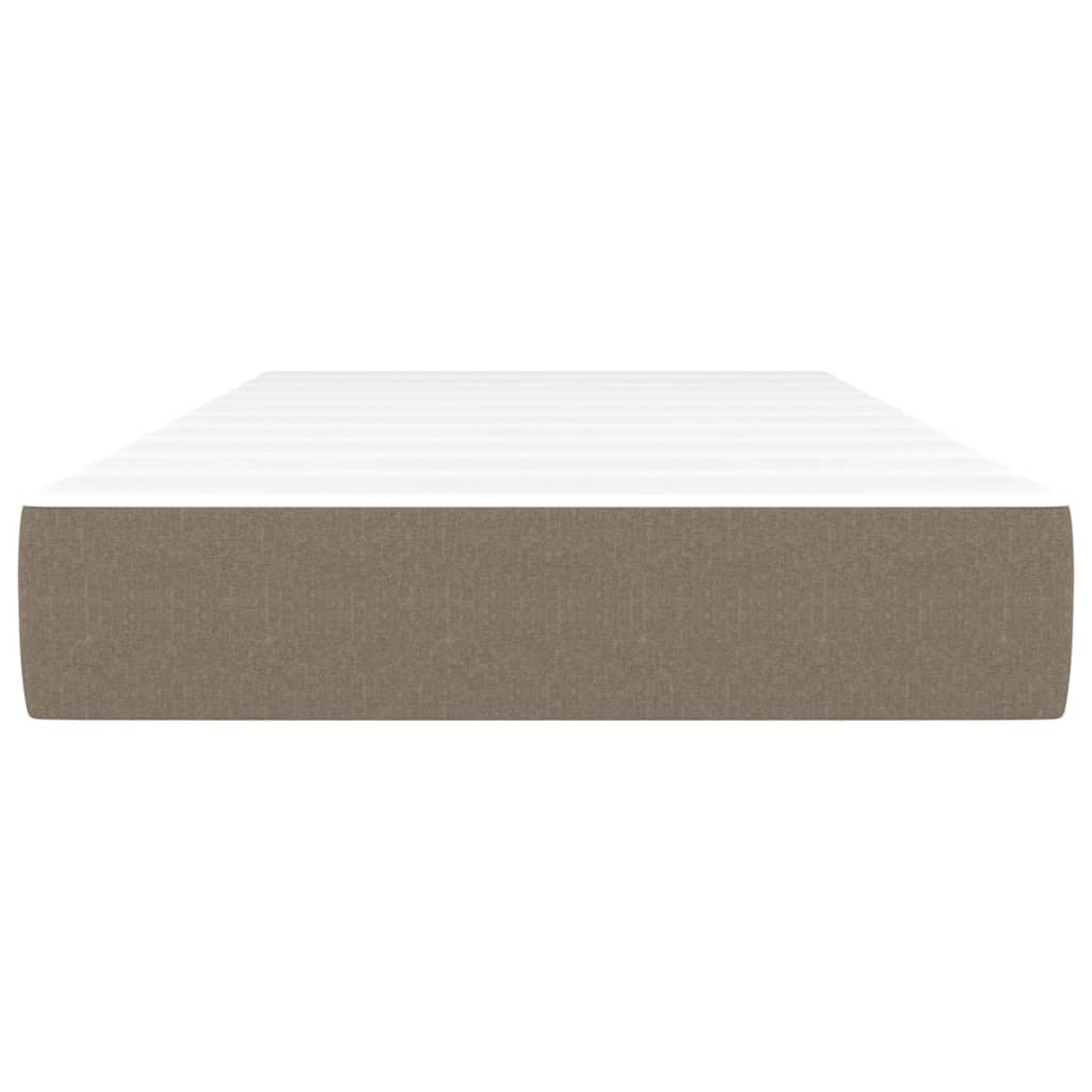 Vidaxl pocketveringmatras medium 120x190x20 cm stof taupe