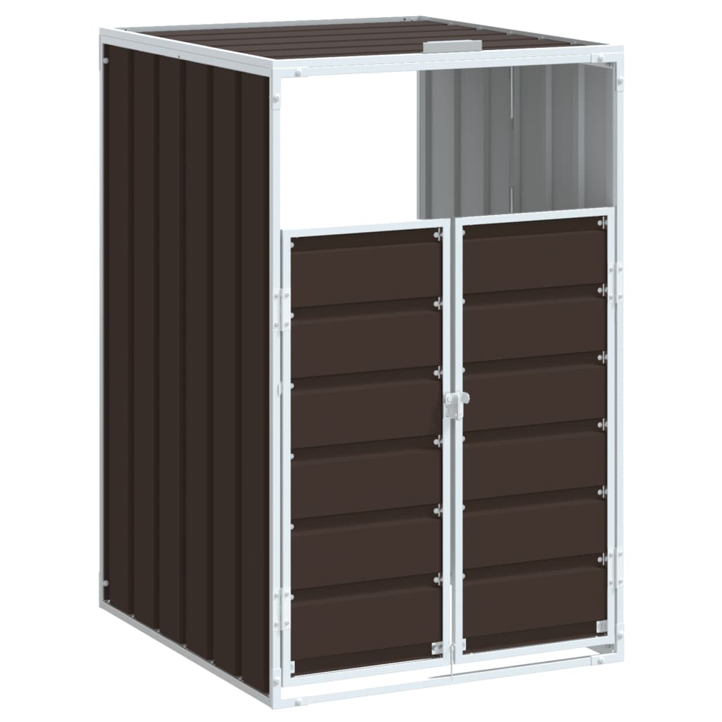 Vidaxx Containeraufbewahrung für 1 Container 72x81x115 cm brauner Stahl