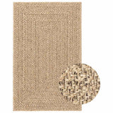 VidaXL-Teppich Zizur für drinnen und draußen, 240 x 340 cm, Jute-Optik