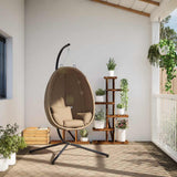 Vidaxx-Hängesessel mit Standard-Rattan und Stahl in Taupe