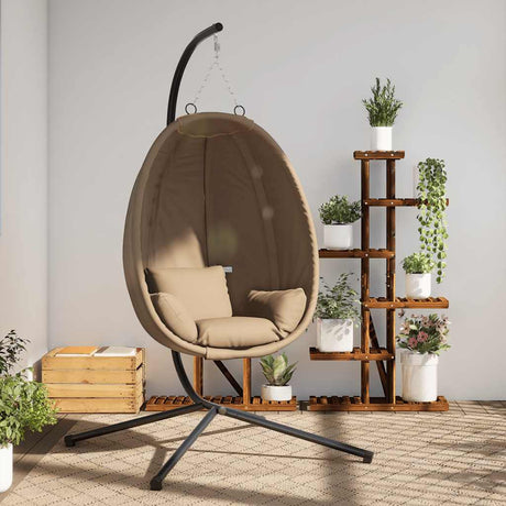 Vidaxx-Hängesessel mit Standard-Rattan und Stahl in Taupe