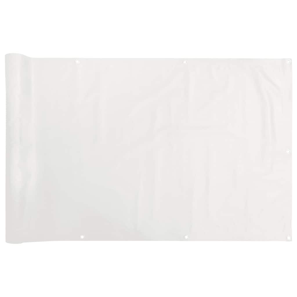 Vidaxx Balkonschirm 800x75 cm PVC weiß