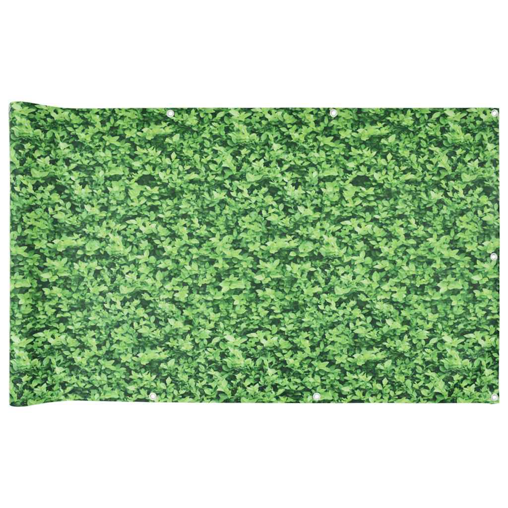 VidaXL Balkonschirm Pflanzenmuster 700x75 cm PVC grün