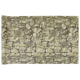 Vidaxx Balkonsichtschutz Steinmuster 800x75 cm PVC