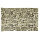 Vidaxx Balkonsichtschutz Steinmuster 1000x75 cm PVC