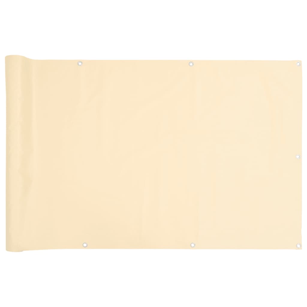 Vidaxx Balkonschirm 300x90 cm PVC cremefarben