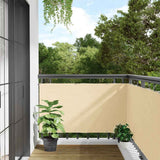 Vidaxx Balkonschirm 500x90 cm PVC cremefarben